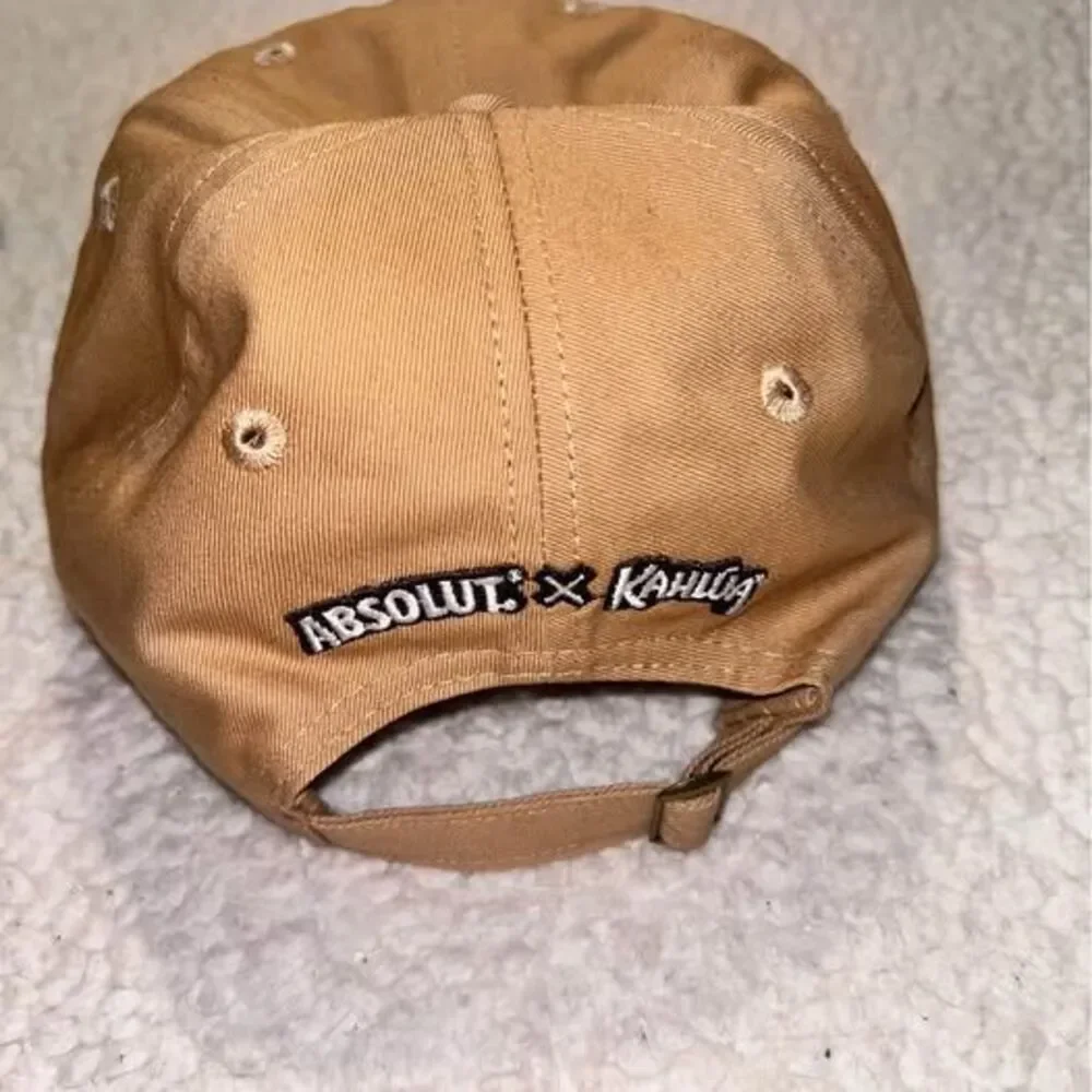 Official Absolut x Kahlúa Espresso Martini Embroidered Dad Hat - Khaki / Gold